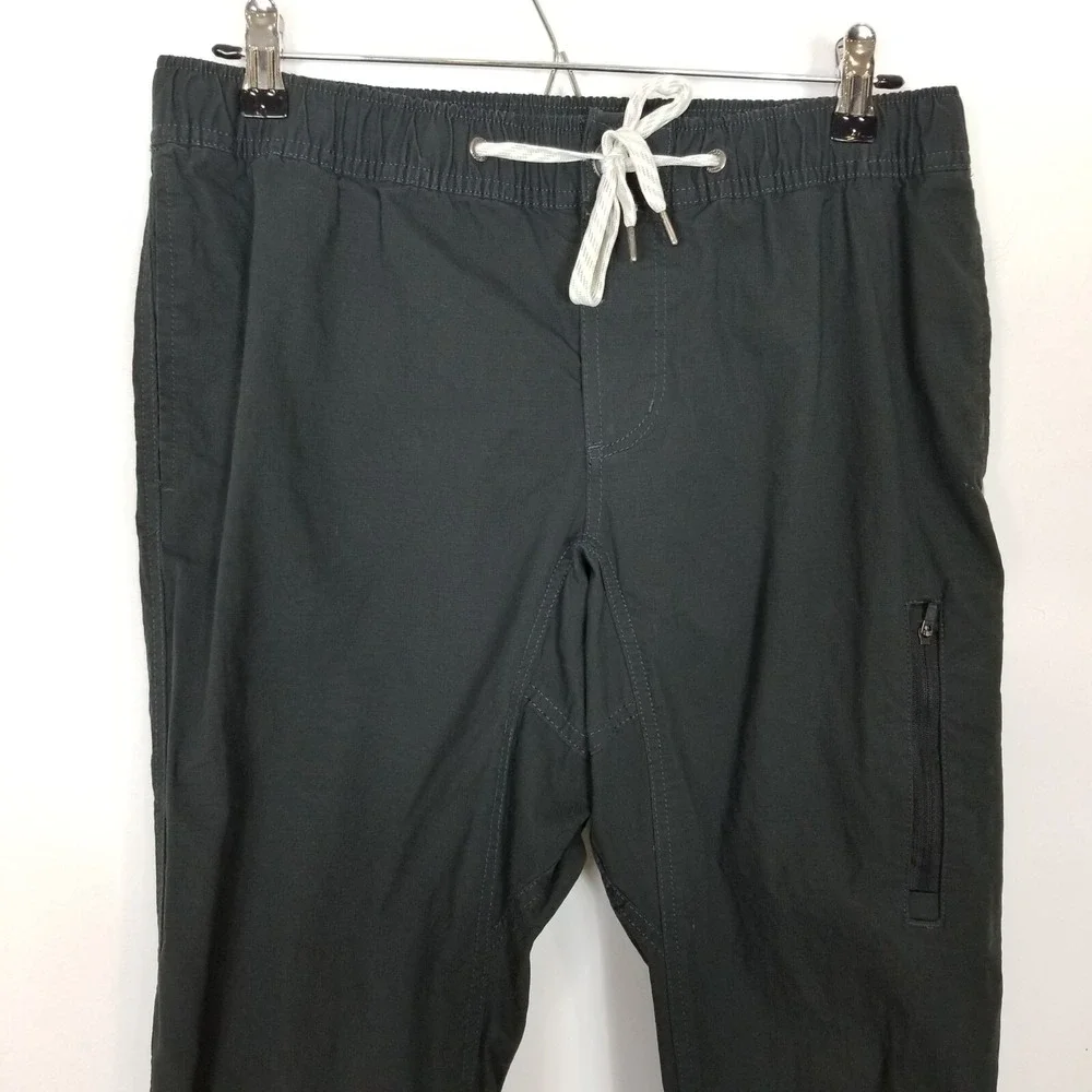 Vuori Men's Ripstop Pants Sz L Gray Drawstring Waist City Casual Athletic - Picture 2 of 5